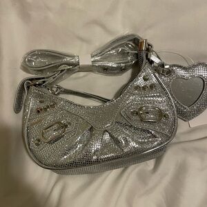 Silver Designer Women's Bag